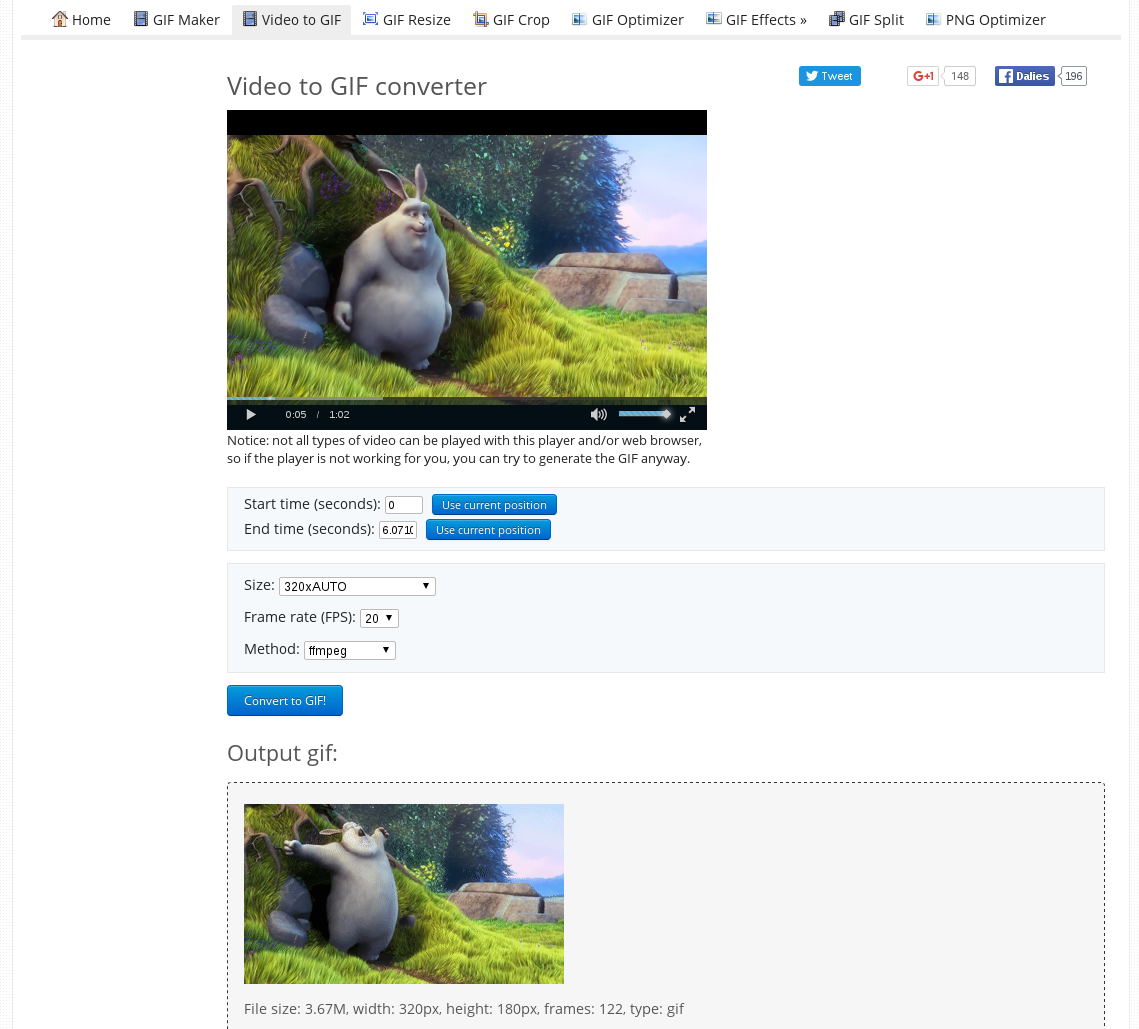 How to create animated GIF images – Web Tools